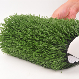 Grama artificial de futebol sintético qualificado QYS-50165110DW campo verde