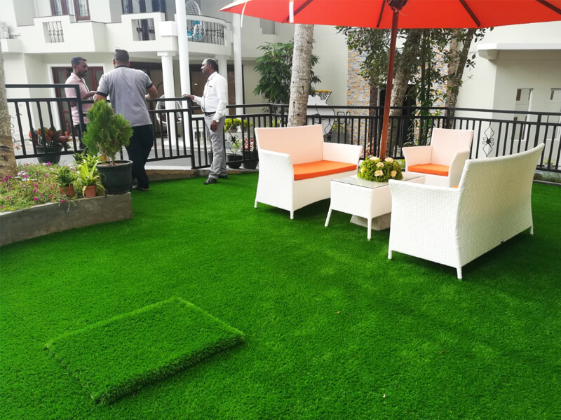 Decoração da Varanda do Hotel