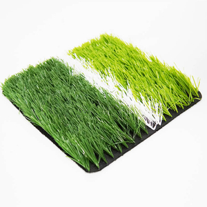 Grama de futebol artificial bicolor dupla colorida verde escuro e claro